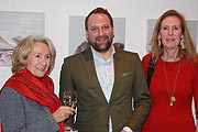 Korinna von Kemski, Daniel Stühler (Perrier-Jouet),  Alexandra Gräfin von Arnim (Kunstareal München) (©Foto: Mario Hauk)